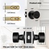 Haidms 1 Pack Matte Black Door Knobs Interior, Privacy Door