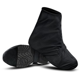 bruwaa Waterproof Cycling Overshoes, with Reflective Stripes, Reinforced Sole Tip and Adjustable Velcro Fasteners, Effective Waterproof and Moisture Resistant Overshoes