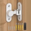 StickNGo Barn Door Locks, 90/180 Degree Right Angle Flip Gate