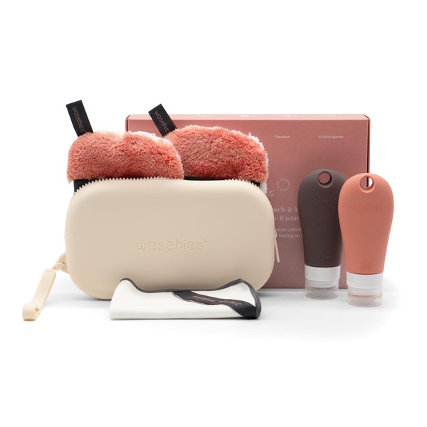 waschies pureFeminine Intimate Care 6-Piece Set, Gentle Cleansing, Reduction of