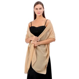 FAIRYGATE Chiffon Schal Stola Damen für Abendkleid Festlich Hochzeit Braut Frühling Sommer Jacke Schals & Tücher für Damen A0407