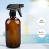 Worldgsb Glass Spray Bottles, 16oz Amber Glass Spray Bottles with