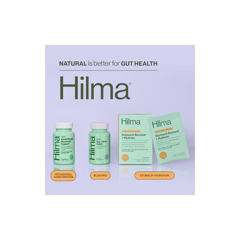 Hilma Recuperación Hidratación Estomacal Electrolitos Orgánicos Polvo Prebióticos Hierbas Gastroprotectoras