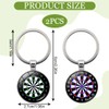 2 Pack Dart Keychains, Dart Gift for Men, Dart Decoration,