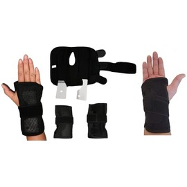 aibileec Proficient Carpal Tunnel Wrist Brace Support double Splint Universal Fit Small/medium/large/S/M/L Right hand (One Size, Right)