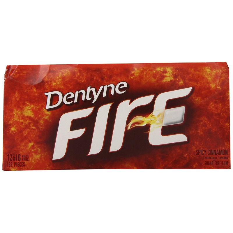 Dentyne Fire Spicy Cinnamon Sugar-Free Gum, 12 Pack