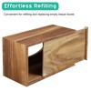 ALELION Rectangular Tissue Box Cover - Acacia Wood Rectangle Tissue