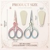 2 Pack Embroidery Scissors with Covers, Small Needlepoint Scissors (Style1)