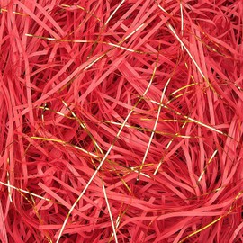 TXXATX 270 g Filling Material Gift Shredded Paper Red Hamper Shred Raffia Packaging Material Filling Material Black Gift Filling for DIY Decoration Packages Gift Box Gift Basket