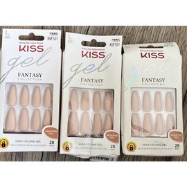 Kiss 6X KISS Gel Fantasy Collection Sculpted Long Nail- Nude 79955 KGFS01- 28 DAMAGED