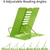 Bookends, Reading Stand, Cookbook Holder, 6 Levels, Adjustable, Metal, Foldable,