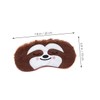 Baluue 2pcs Cartoon Animal Plush Sleep Masks for Soft Blackout