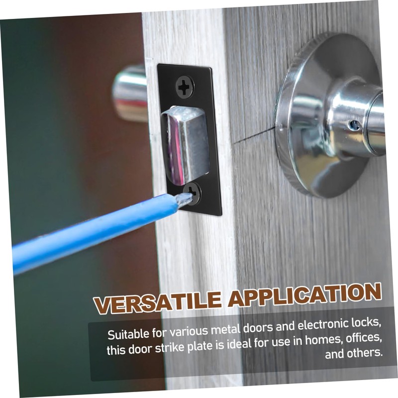 DOITOOL Locks Proofing Kit Flush Bolt Black Door Strike Plate