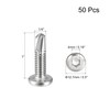 uxcell Hex Socket Self Tapping Screws, 1/4 x 1 410