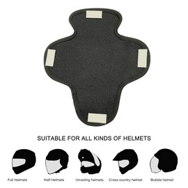 Shkalacar Motorcycle Helmet Padding, Anti Sweat, Cooling, Breathable Helmet Lining, Absorbs Dripping Sweat, Reusable and Washable Helmet Inner Pads for All Types of Helmets