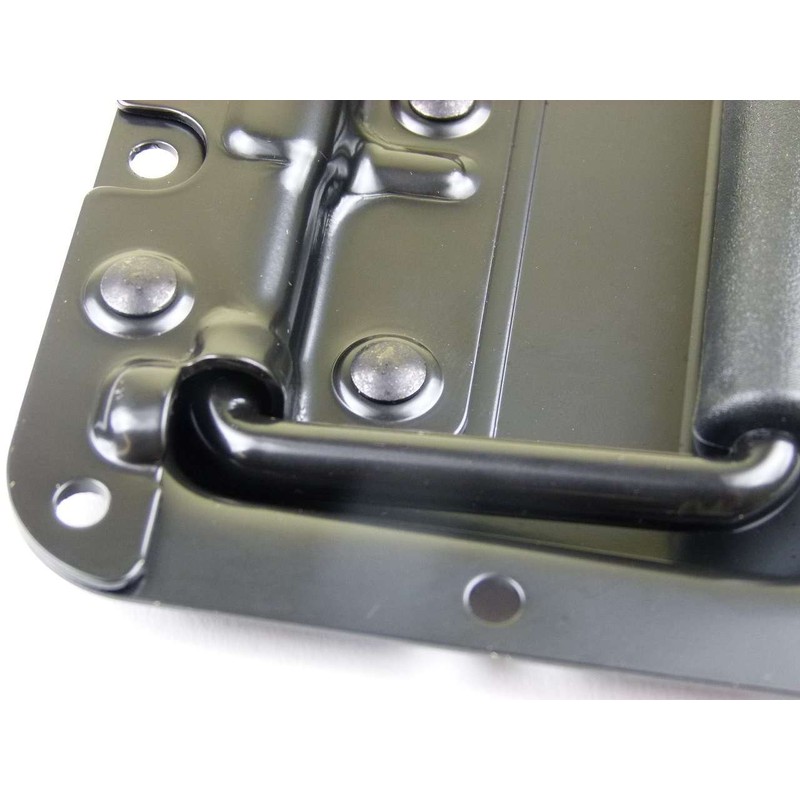 Adam Hall Hardware 34082 BLK Folding Handle Medium Spring-Loaded in