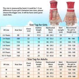 Atorcher Girls Costume Cosplay Dress Skirt Set Costumes for Women with Accessories