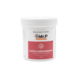Mr.P Ingredients Carrageenan Kappa 500g Powder Gelling Agent Vegan Vegetarian Alternative to Gelatine Halal Kosher Gluten Free (Recyclable Pot)
