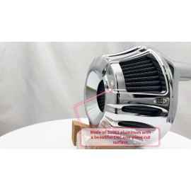 Unbranded CNC Air Cleaner Inatke Chrome for harley FLTRX Road Glide FLSB Softail 2018-2023