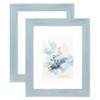 KAIWIN 100% Solid Wood Blue 8x10 Picture Frame 2 Pack