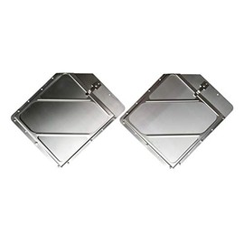 Road King Truck Parts Labelmaster 80SMPCC97 Slidemaster Replacement Truck and Trailer Aluminum Hazmat Placard Holder 2 Clipped Corners - 2 Pack