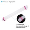CoCud Fondant Rolling Pin, 13" Length, PP Plastic Non-Stick Guide