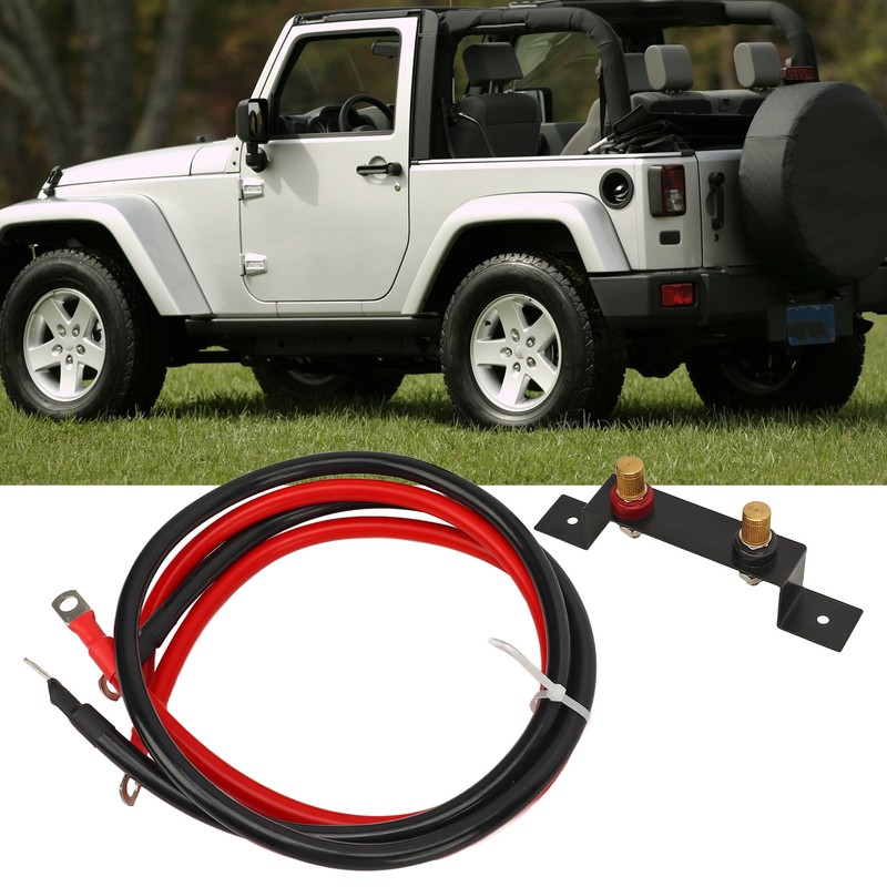 Remote Battery Jump Post Waterproof Battery Terminals Relocation Kit for