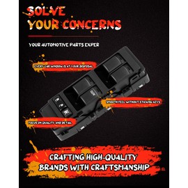 Control Switch Master Power Window Switch Front Left Replacement Fits for 2007-2010 vehicicle