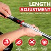 Leaf Rake Adjustable 23" to 75" - Stainless stelel Rake