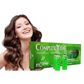 Kleravitex Mystic Complex Vital Ampoules For Hair Loss and Thinning - Regrowth Treatment With Biotin Bio-Complex and Tocopherol (Pk.10)