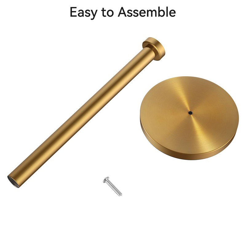 Paper Towel Holder Countertop, Gold Paper Towel Roll Holder for