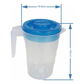 Boris 7 Jarras Para Agua 2.3 Litro Varios Colores Plástico