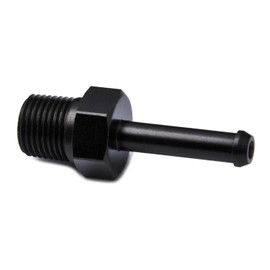 PrecisionGeek - Aluminium 1/8 NPT to 5mm 6mm (1/4) Push ON Barb Tail Hose Pipe Fitting Set - 1 pcs (black)