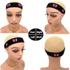 Atimiaza 2 Pcs Elastic Bands for Wig, Lace Melting Bow