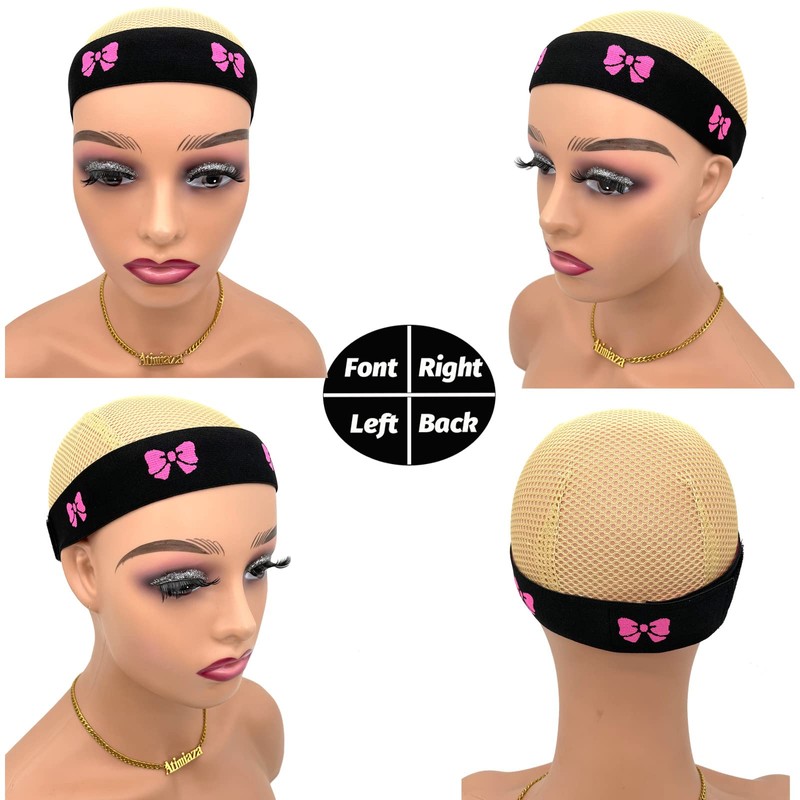 Atimiaza 2 Pcs Elastic Bands for Wig, Lace Melting Bow