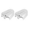 HDBUBALUS Bar Shield Rear Chrome Axle Covers Swingarm For Harley
