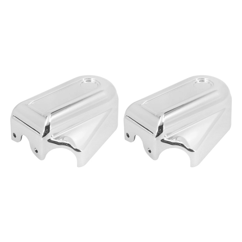 HDBUBALUS Bar Shield Rear Chrome Axle Covers Swingarm For Harley