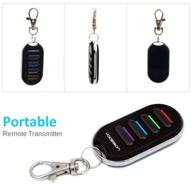 VODESON Schlüsselfinder Wireless Key Finder mit 4 Empfängern RF Item Locator, Item Tracker Support Fernbedienung, Haustier Tracker, Wallet Tracker, Gute Idee für Ihre verlorenen Gegenstände