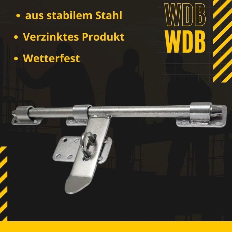 WDB - Door Bolt - Door Lock 340 mm -