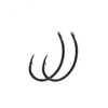 Curve Shank Micro Barbed Carp Fishing Hooks, Teflon Coated, Pack