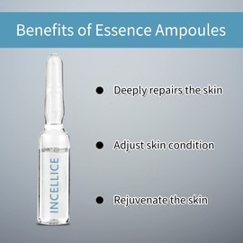 INCELLICE Hyaluronic Acid Ampoules Lquid Serum for Beauty Repair Face Natural Serum, 7 * 1ml Skin Hydration Deep Moisture