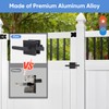 Gate Latch, BARNSMITH Heavy Duty Double Side Gate Latches, Matte