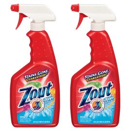 Zout Laundry Stain Remover Spray, Triple Enzyme Formula, 22 Ounce Bottles, 2-Pack