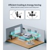 LEMOISTAR 8 Inch Small Wall Mounted RV Fan with Remote