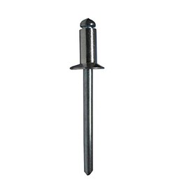 3/16" X 3/8" COUNTERSUNK Aluminum Rivet with Steel Mandrel, .251-.375 Grip Range, Plain Finish (Pack of 100)