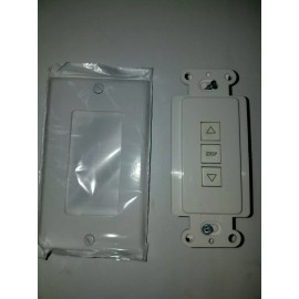 Somfy ILT 3 Button Decora Wall Switch,w/25ft Cable,White,Ca