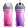 Chicco Flip-Top Straw Cup 9oz | Insulated Toddler Sippy Cup