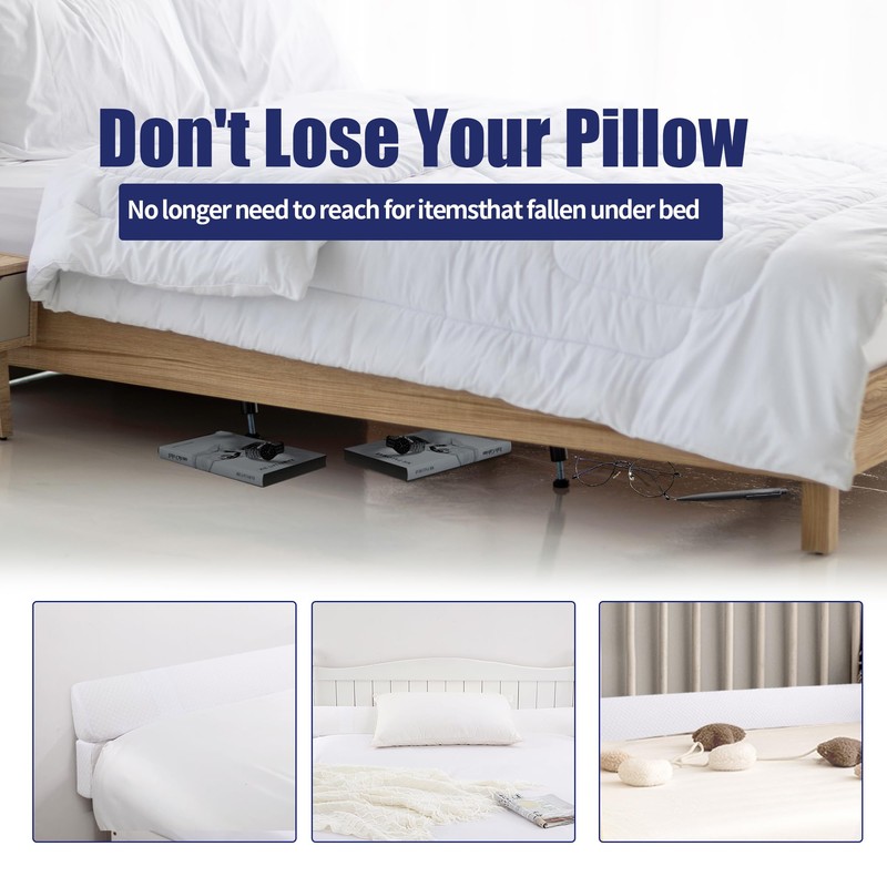 HOMBYS Wedge Pillow Headboard for Bed Gap,Foldable Bed Wedge Gap