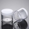 Juego de 20 tarros redondos de plástico para cosméticos con