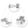 FFangBox,2 Pcs Cufflinks Bike Chain Cuff Links Copper Cuff Pins